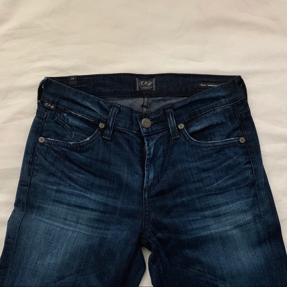 Citizens Of Humanity Elson Dark Wash Denim Size 24